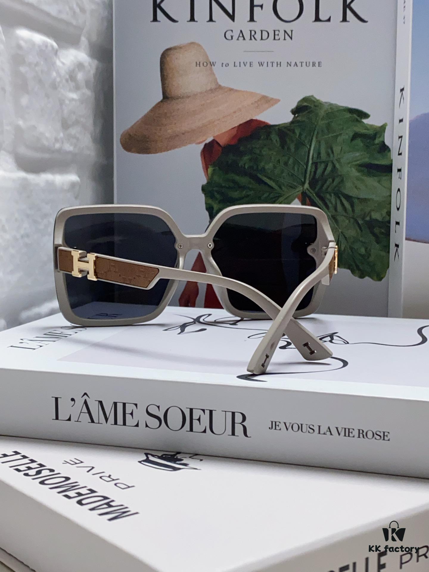 6931aeb6ccd8ab3d7afa2c9c Hermes New Polarized Sunglasses for Women, Fashion Oversized Frame Minimalist UV Protection Sunglasses, Slimming and Stylish Accessory