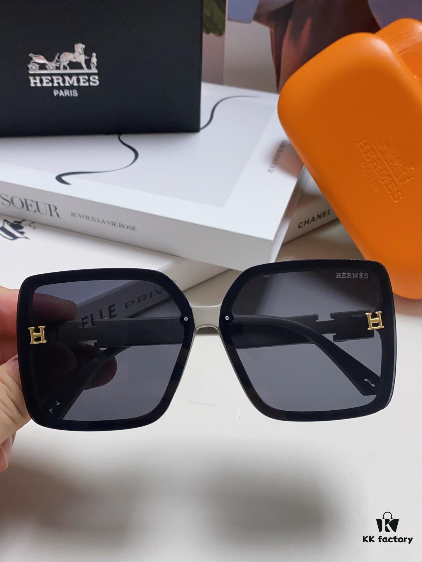 6931aeb6ccd8ab3d7afa2ca0 Hermes New Polarized Sunglasses for Women, Fashion Oversized Frame Minimalist UV Protection Sunglasses, Slimming and Stylish Accessory