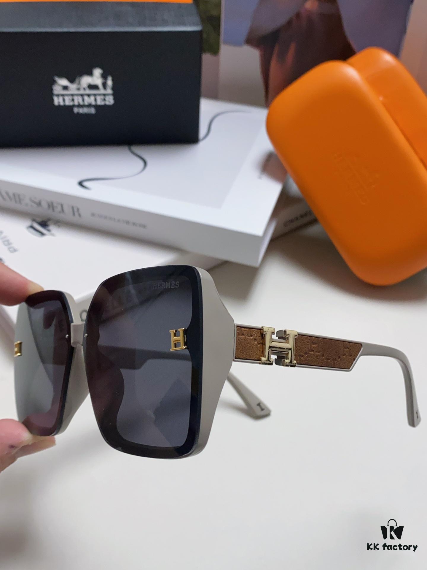 6931aeb6ccd8ab3d7afa2ca2 Hermes New Polarized Sunglasses for Women, Fashion Oversized Frame Minimalist UV Protection Sunglasses, Slimming and Stylish Accessory