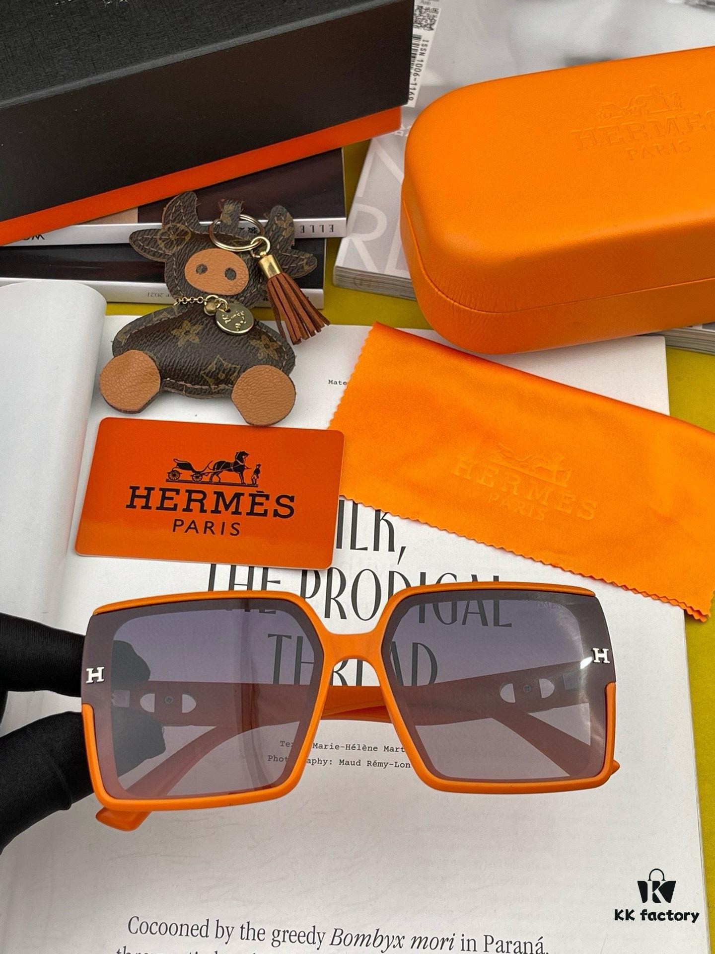 6931aeb7ccd8ab3d7afa2cae Polarized Series Sunglasses HERMES Hermes Original Release Popular Bestseller Classic Luxury Global Fashion Square Frame Sunglasses High-Quality Authentic H6107