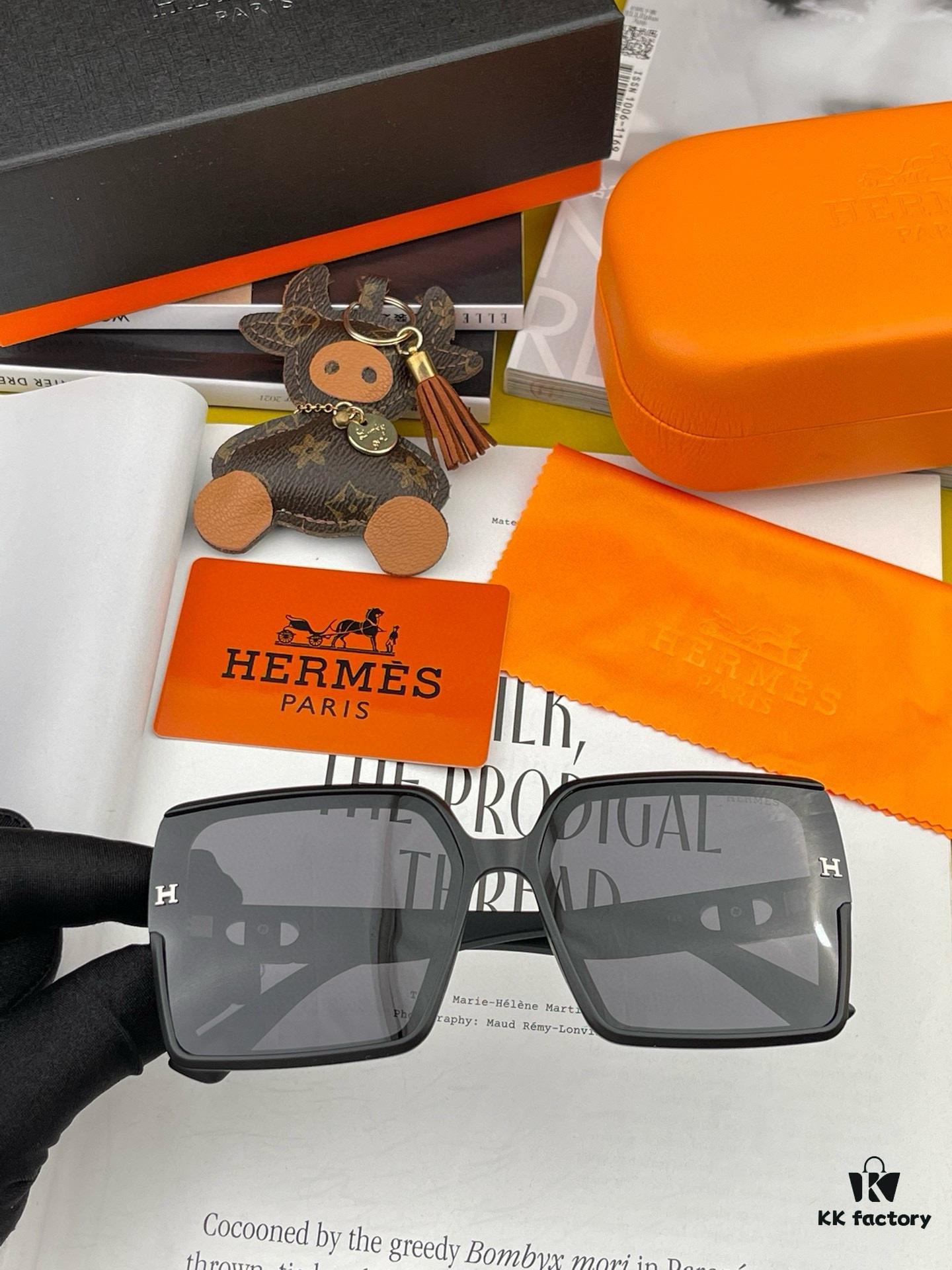 6931aeb7ccd8ab3d7afa2caf Polarized Series Sunglasses HERMES Hermes Original Release Popular Bestseller Classic Luxury Global Fashion Square Frame Sunglasses High-Quality Authentic H6107