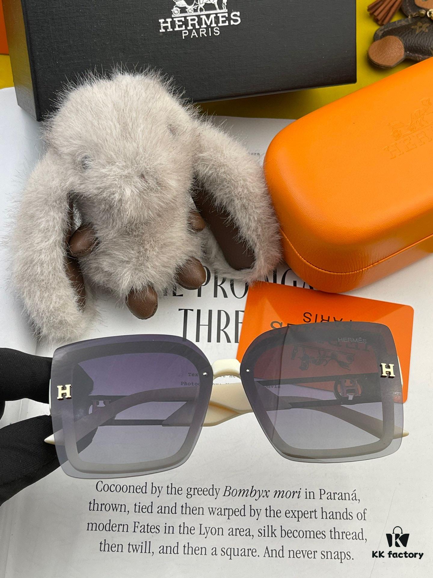 6931aeb8ccd8ab3d7afa2cc3 HERMES 2024 Spring New Arrival Original Luxury Square Sunglasses H3966