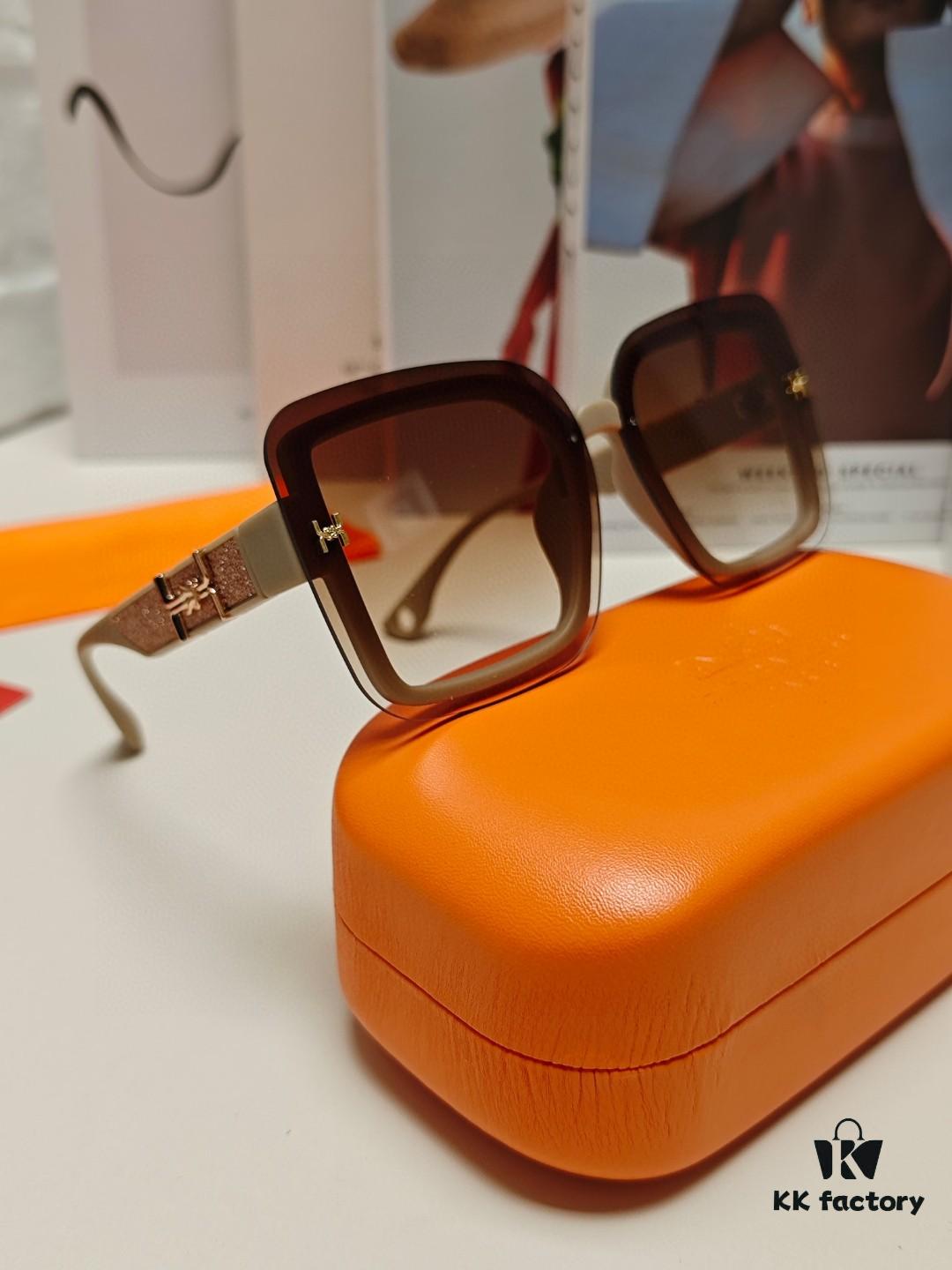 6931aebfccd8ab3d7afa2d1d HERMES Women's Sunglasses, UV-Protective Oversized Round Frame Sunglasses 2024 New Arrival, Vintage-Inspired Slimming Design for Large Faces, Trendy Influencer Eyewear