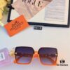 6931aec2ccd8ab3d7afa2d4b Hermes New H-Logo Square Frame Chain Detail Sunglasses for Women, Fashion Trendy Shades, High-End Instagram Influencer Style