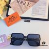 6931aec2ccd8ab3d7afa2d4c Hermes New H-Logo Square Frame Chain Detail Sunglasses for Women, Fashion Trendy Shades, High-End Instagram Influencer Style