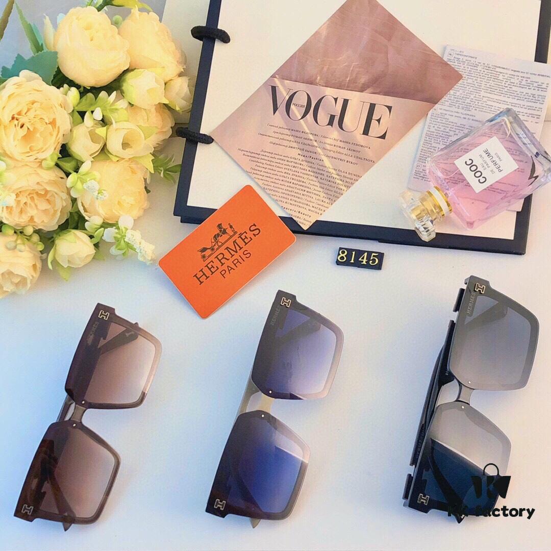 6931aec2ccd8ab3d7afa2d58 Hermes Women's Square Retro Sunglasses, Korean Style Ins High-End Look, Flattering for Large Faces, Slimming, Fashionable and Unique Sun Protection Glasses for Street Photography