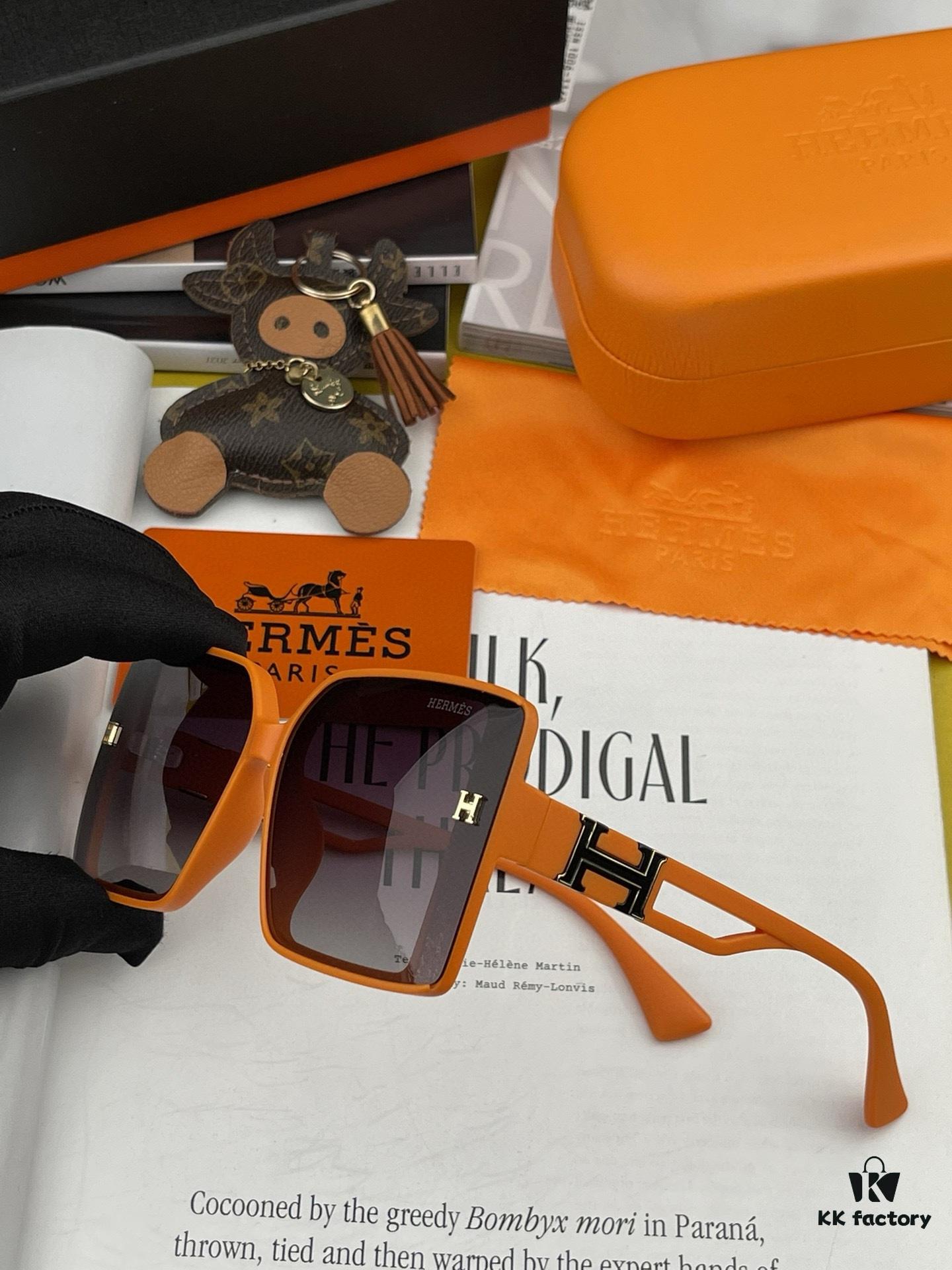 6931aec7ccd8ab3d7afa2d9b Polarized Series Sunglasses HERMES Original Luxury Fashion Square Frame Sunglasses H6103