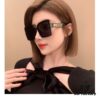 6931aecaccd8ab3d7afa2dc2 Hermes Women's Sunglasses 2024 New Arrival Square Frame Vintage Korean Style UV Protection Oversized Glasses for Long and Oval Face Slimming Effect