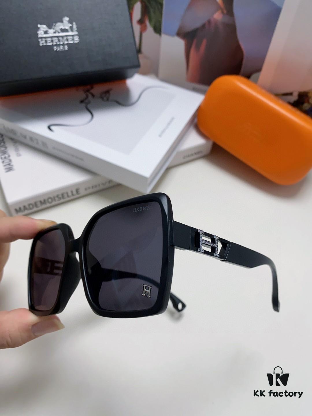 6931aecbccd8ab3d7afa2dd9 Hermes 2024 New Women's Square Oversized Sunglasses for Round Faces, Slimming UV Protection Sunglasses with Premium Aesthetic, Ideal for Travel and Sun Protection