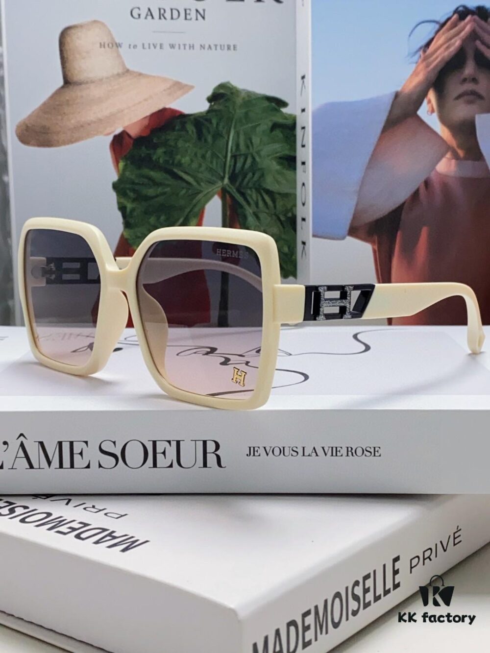 6931aecbccd8ab3d7afa2dde Hermes 2024 New Women's Square Oversized Sunglasses for Round Faces, Slimming UV-Protective Shades with Premium Style for Travel and Sun Protection