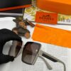 6931aececcd8ab3d7afa2e0a HERMES Hermès Spring 2023 New Arrival Original Release Famous Internet Hit Ultra Popular Blue Classic Luxury Global Fashion Square Sunglasses High-End Quality Authentic High-Quality Model: H1245