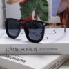 6931aed4ccd8ab3d7afa2e5f Hermes 2024 New Arrival Retro Square Unisex Sunglasses for Women, Slimming Frame for Round Faces, Fashionable Metal Hollow-out Temples, UV-Protective Sunglasses