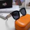 6931aed5ccd8ab3d7afa2e66 Hermes 2024 New Arrival Retro Square Unisex Sunglasses for Women, Slimming Frame for Round Faces, Fashionable Metal Hollow-out Temples, UV-Protective Sunglasses