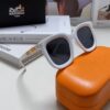 6931aed5ccd8ab3d7afa2e71 Hermes 2024 New Arrival Retro Square Sunglasses for Women, Flattering Frame for Round Faces, Stylish Metal Cut-Out Temples, UV-Protective Fashion Sunglasses