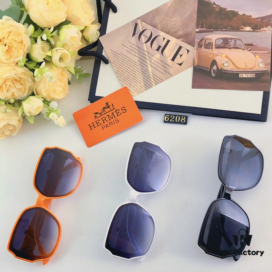 6931aedaccd8ab3d7afa2ea9 Hermes 2024 New Popular Large Oval Square Round Frame Slimming, Fashionable European and American Style Sunglasses