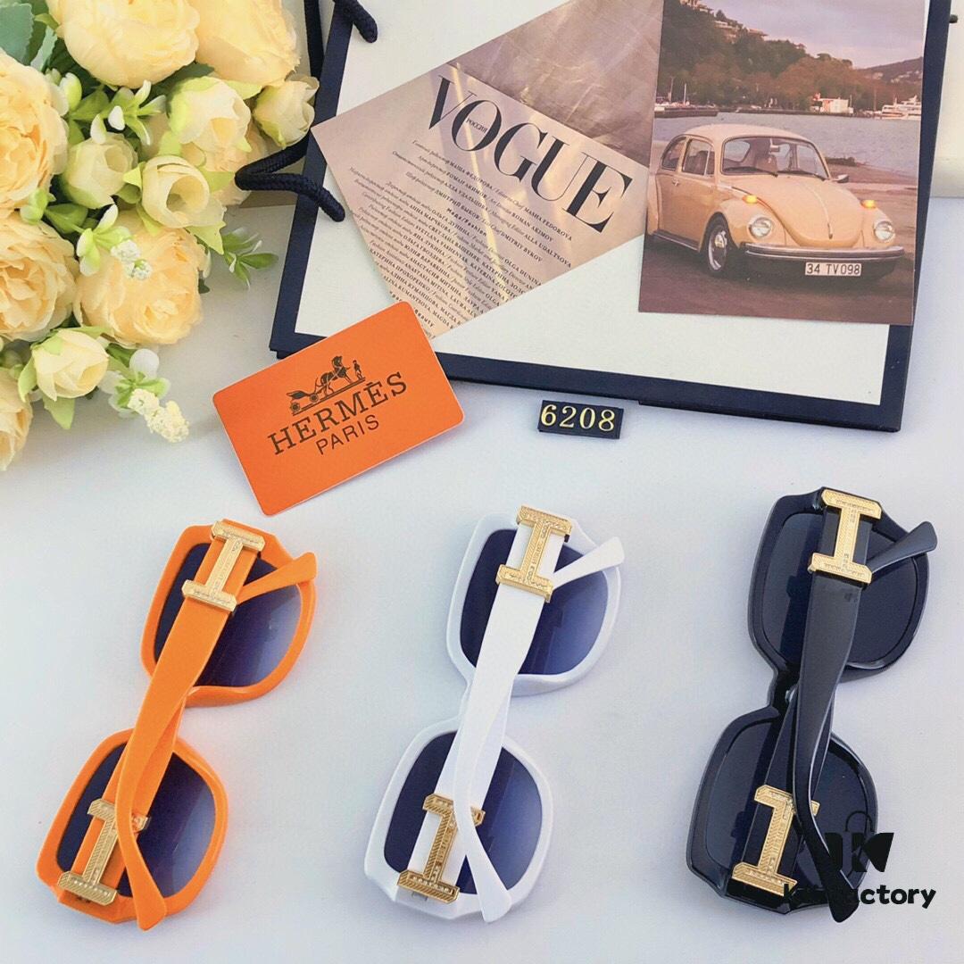 6931aedaccd8ab3d7afa2eaa Hermes 2024 New Popular Large Oval Square Round Frame Slimming, Fashionable European and American Style Sunglasses