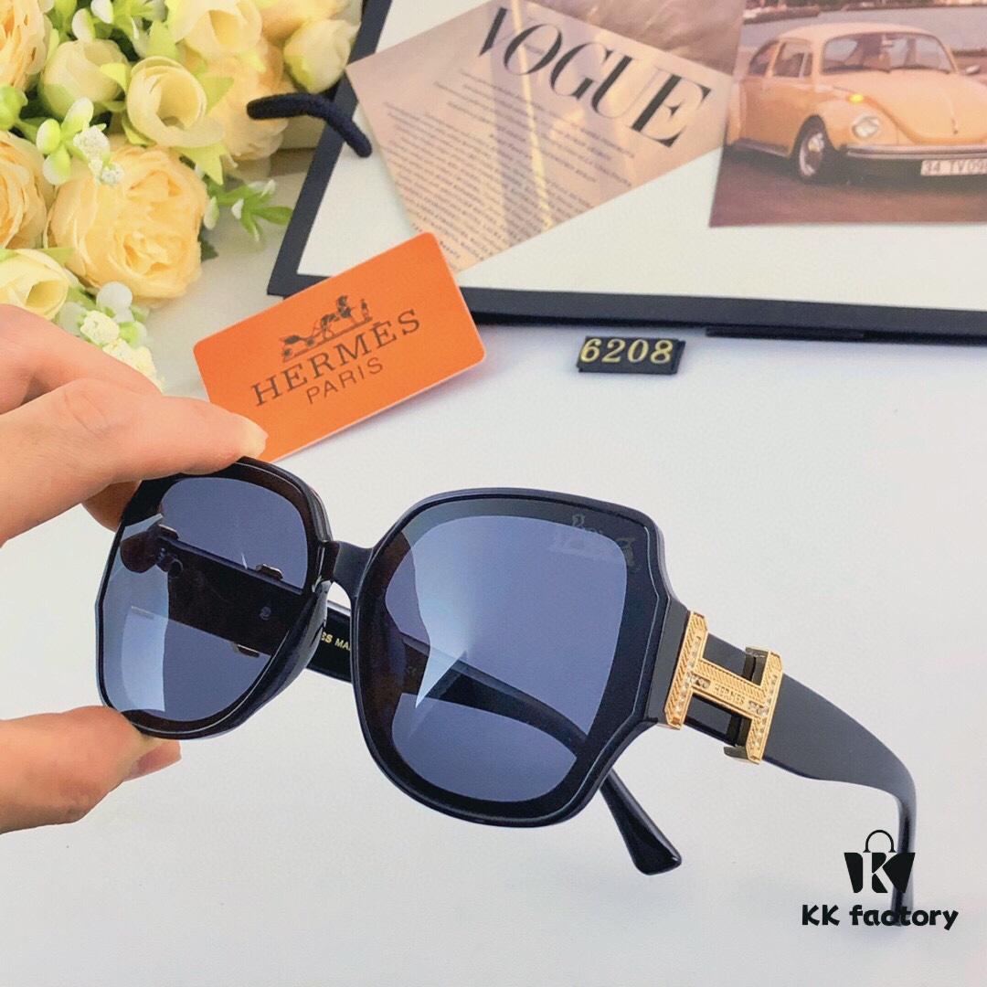 6931aedaccd8ab3d7afa2eab Hermes 2024 New Popular Large Oval Square Round Frame Slimming, Fashionable European and American Style Sunglasses