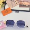 6931aedaccd8ab3d7afa2eaf Hermes 2024 New Popular Large Oval Square Round Frame Slimming, Fashionable European and American Style Sunglasses