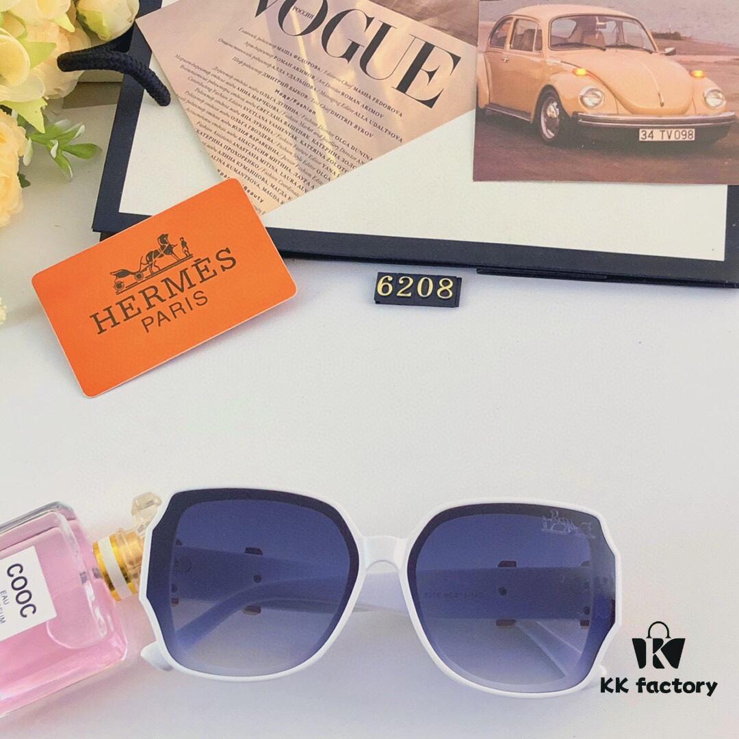 6931aedaccd8ab3d7afa2eaf Hermes 2024 New Popular Large Oval Square Round Frame Slimming, Fashionable European and American Style Sunglasses