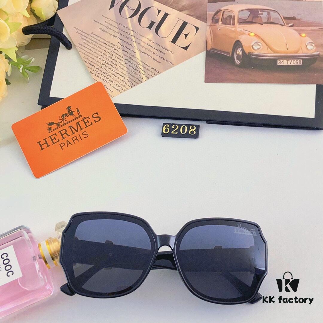 6931aedaccd8ab3d7afa2eb0 Hermes 2024 New Popular Large Oval Square Round Frame Slimming, Fashionable European and American Style Sunglasses