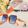 Hermes Summer New Arrival Fashion Gradient H-Logo Oversized Sunglasses for Women, Trendy UV-Protective Sunglasses for Driving and Streetwear