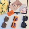 6931aedeccd8ab3d7afa2ee9 Hermes 2024 New Arrival Women's Fashion Oversized Cutout Sunglasses, Nylon Half-Rim UV Protection Shades