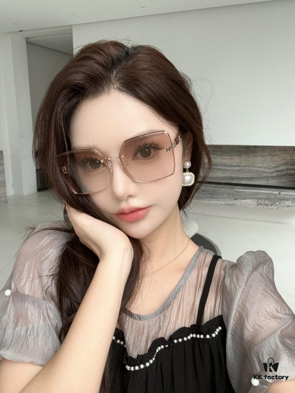 6931aedfccd8ab3d7afa2ef1 HERMES Eyeglasses Sunglasses Model: S5515 Size: 61□16-148