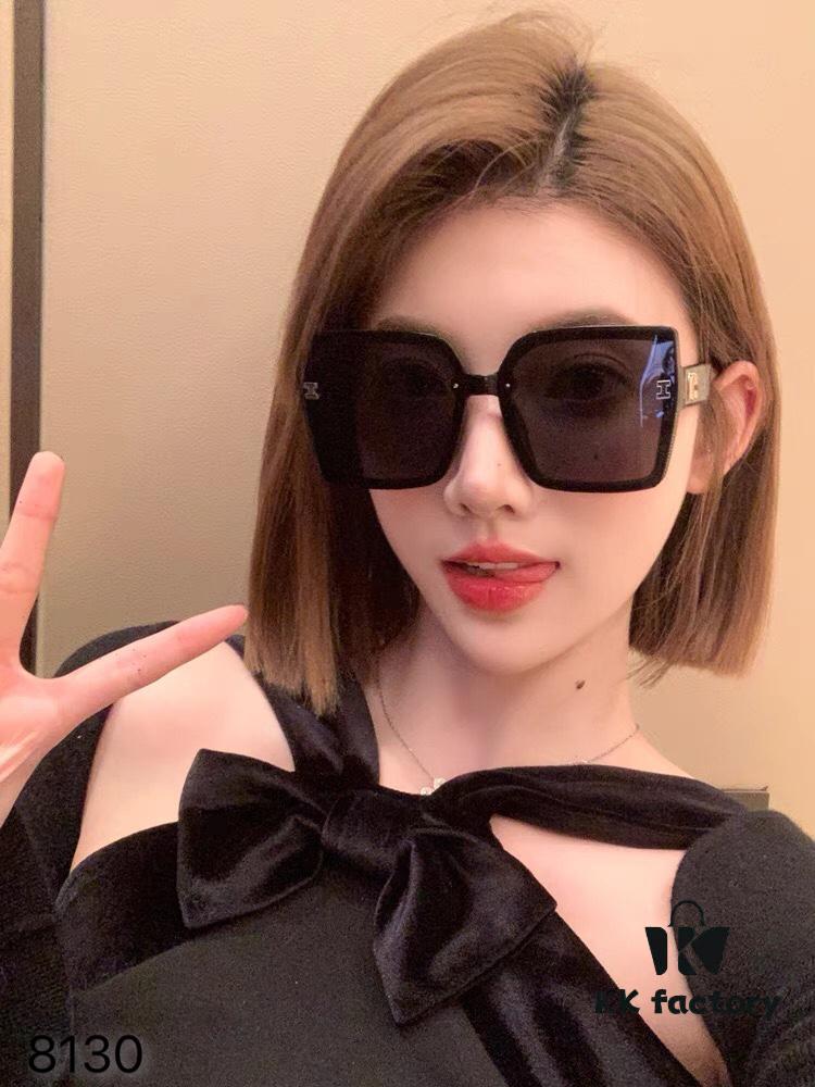 6931aee0ccd8ab3d7afa2efa Hermes 2024 New Fashion Square Frame Sunglasses for Women, Chic Luxury Vintage-Style UV Protection Sunglasses