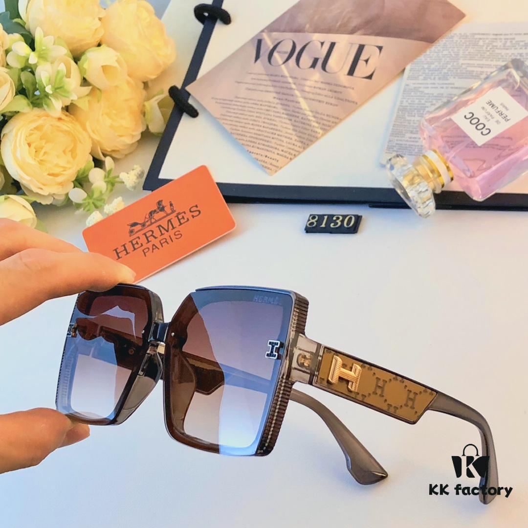 6931aee0ccd8ab3d7afa2efd Hermes 2024 New Fashion Square Frame Sunglasses for Women, Chic Luxury Vintage-Style UV Protection Sunglasses