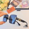 6931aee9ccd8ab3d7afa2f8c Hermes 2024 New Square Frameless Cut-edge Sunglasses for Women, Retro Fashion Lightweight Luxury Letter Design High-end UV Protection Sun Glasses