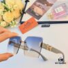 6931aee9ccd8ab3d7afa2f8d Hermes 2024 New Square Frameless Cut-edge Sunglasses for Women, Retro Fashion Lightweight Luxury Letter Design High-end UV Protection Sun Glasses