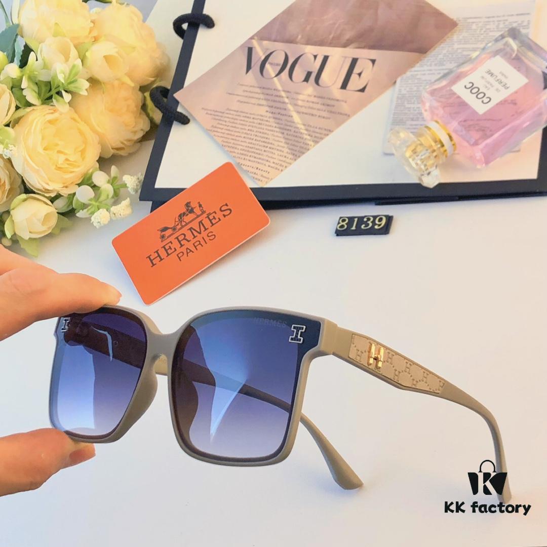 6931aef1ccd8ab3d7afa2ffb Hermes 2024 New Arrival Women's Square Frame Korean Style Sunglasses, Stylish UV-Protective Glasses for Round Faces