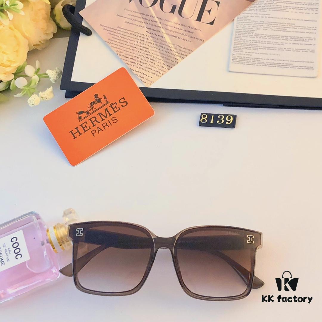 6931aef1ccd8ab3d7afa2ffc Hermes 2024 New Arrival Women's Square Frame Korean Style Sunglasses, Stylish UV-Protective Glasses for Round Faces
