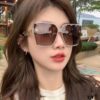 6931aef3ccd8ab3d7afa301b HERMES 2024 Spring New Arrival Original Luxury Square Sunglasses H7998