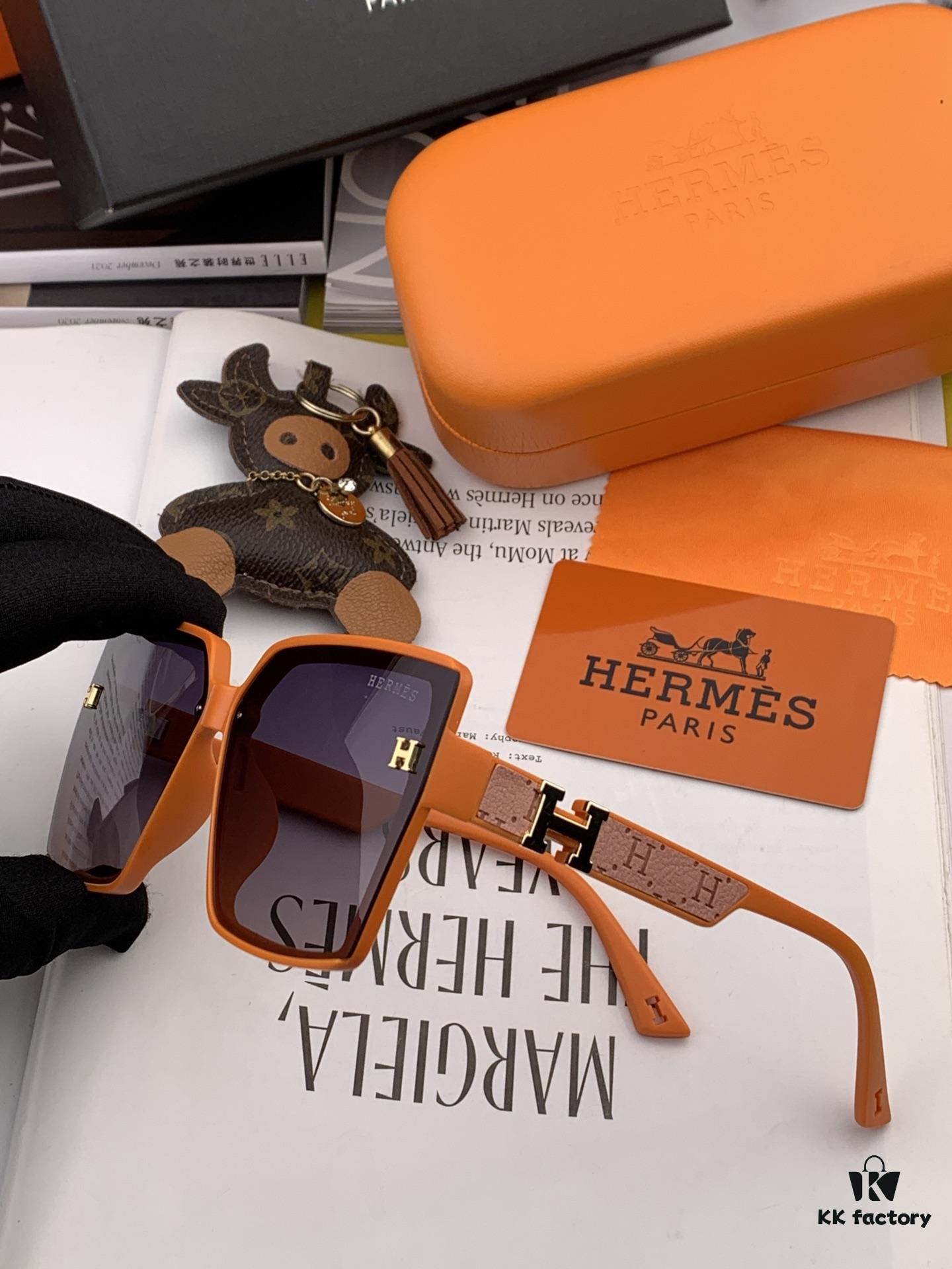 6931aef3ccd8ab3d7afa3020 HERMES 2024 Spring New Arrival Original Luxury Square Sunglasses H7998