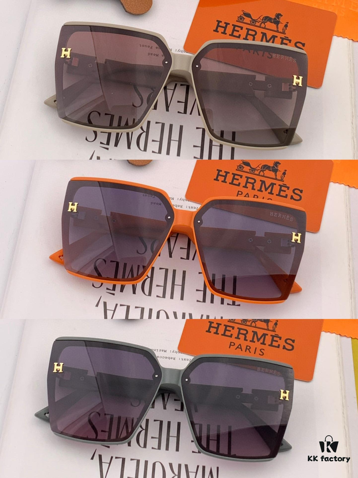 6931aef3ccd8ab3d7afa3022 HERMES 2024 Spring New Arrival Original Luxury Square Sunglasses H7998