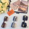 6931aef5ccd8ab3d7afa3036 Hermes 2024 New Square Frameless Cut-Out Sunglasses for Women, Retro Fashion Lightweight Luxury Letter Design High-End UV Protection Sun Glasses