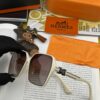 6931aef7ccd8ab3d7afa3055 HERMES 2024 Spring New Arrival Original Shipment Influencer Ultra-Hot Selling Blue Classic Luxury Worldwide Fashion Square Sunglasses