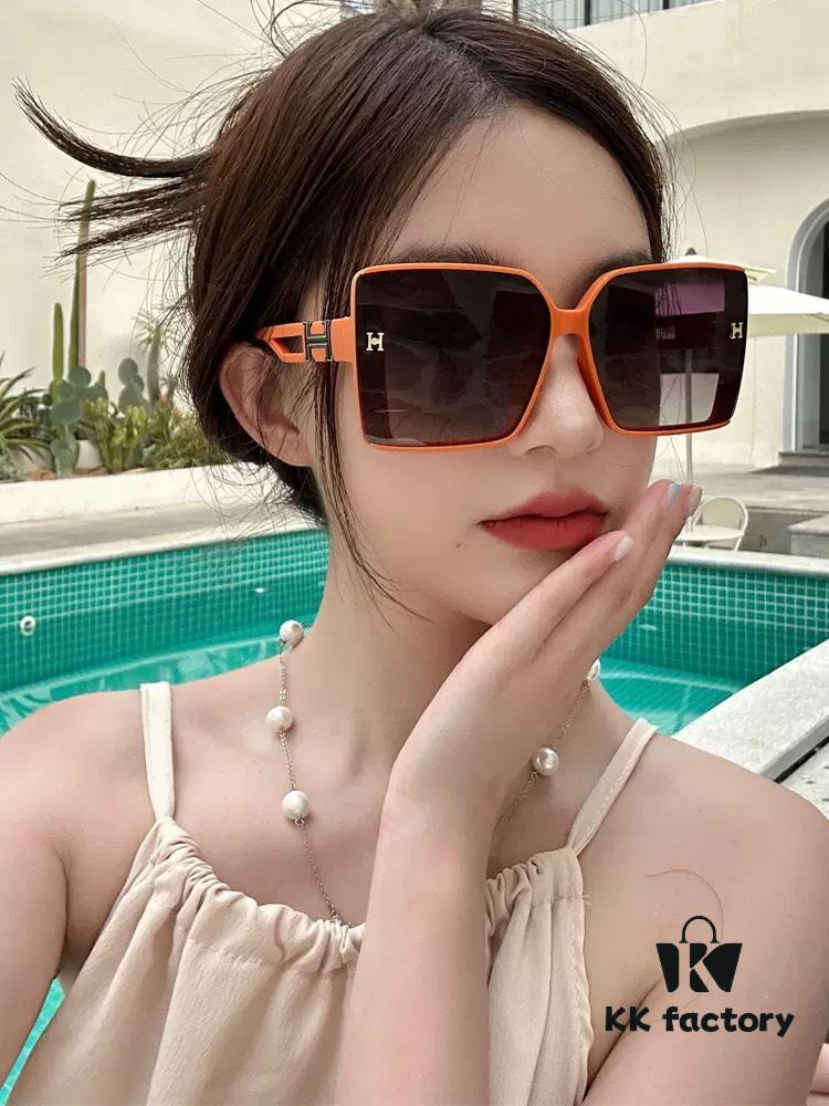 6931aef8ccd8ab3d7afa3063 Polarized Series Sunglasses | HERMES Original Luxury Designer Square Frame UV Protection Shades H6103