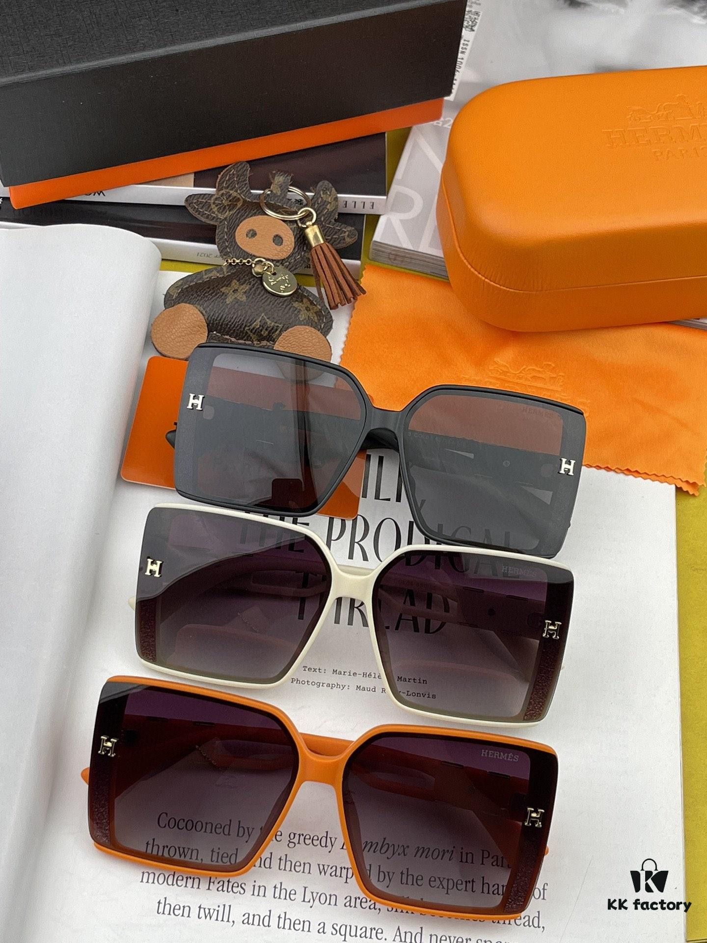 6931aef9ccd8ab3d7afa306a Polarized Series Sunglasses | HERMES Original Luxury Designer Square Frame UV Protection Shades H6103