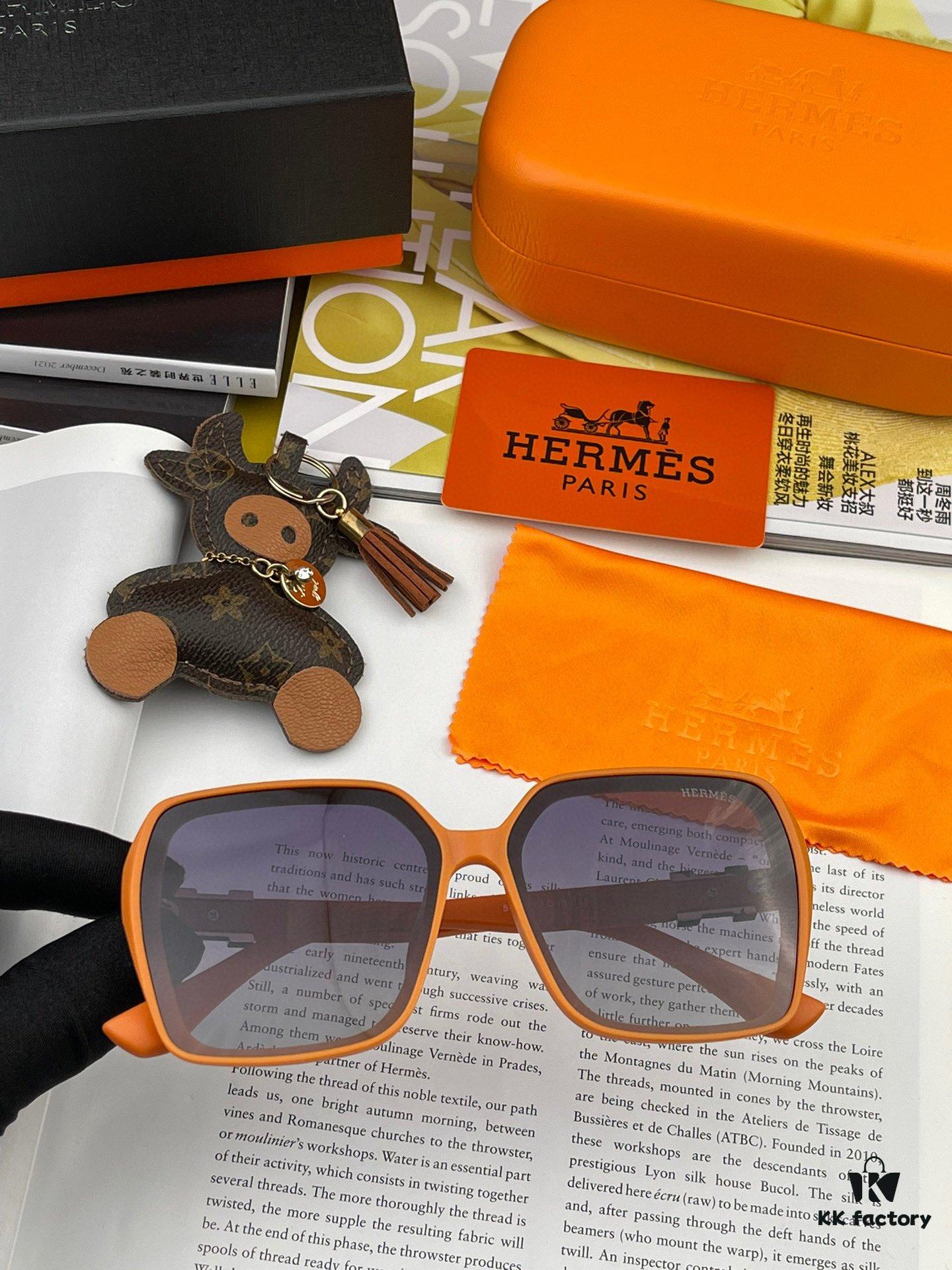 6931af04ccd8ab3d7afa3106 HERMES 2024 Spring New Arrival Original Luxury Fashion Square Sunglasses H1245