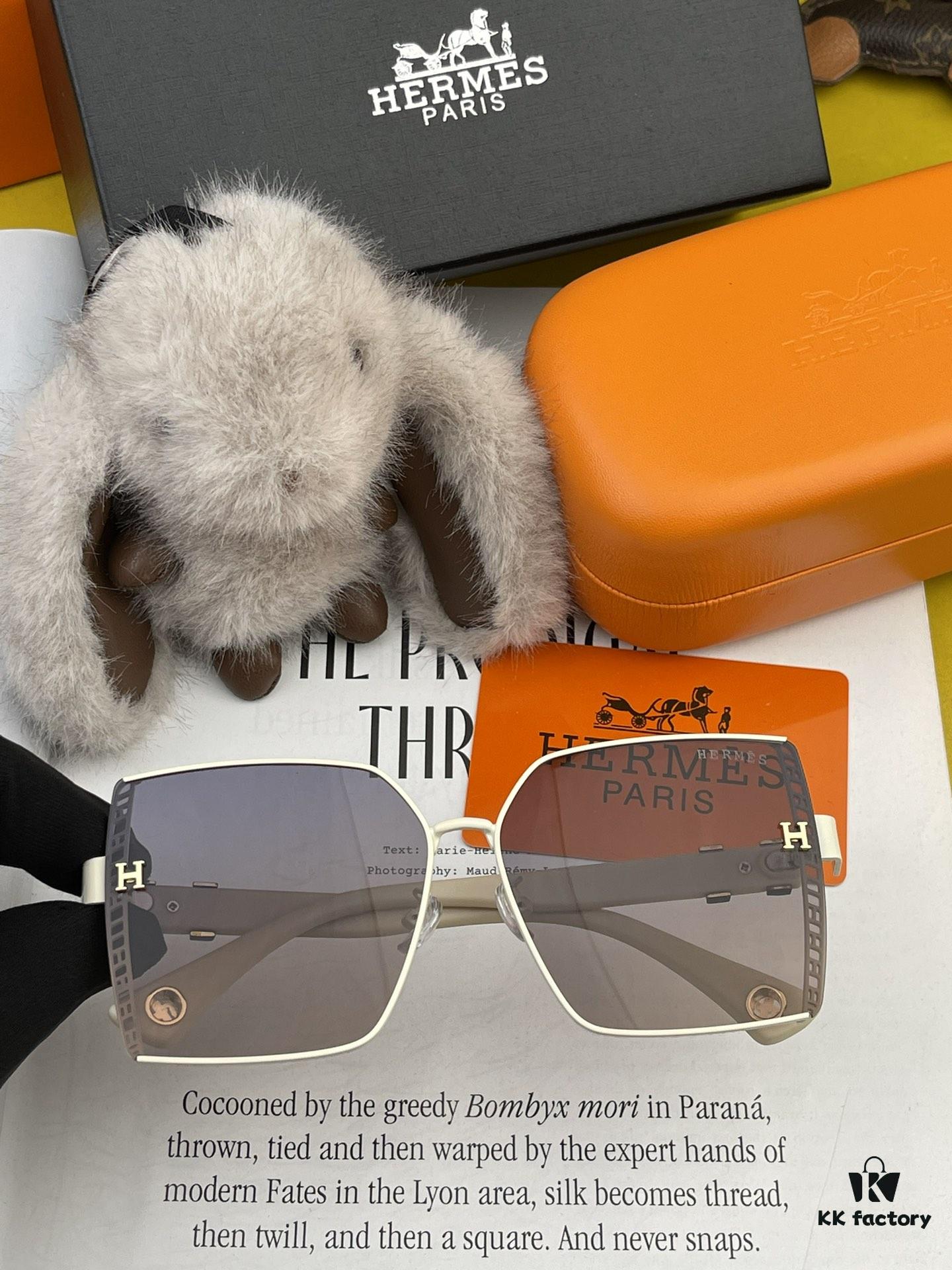 6931af05ccd8ab3d7afa3110 HERMES H3979 TR Polarized Sunglasses | Luxury Square Frame Designer Shades | Authentic High-Quality Original Release