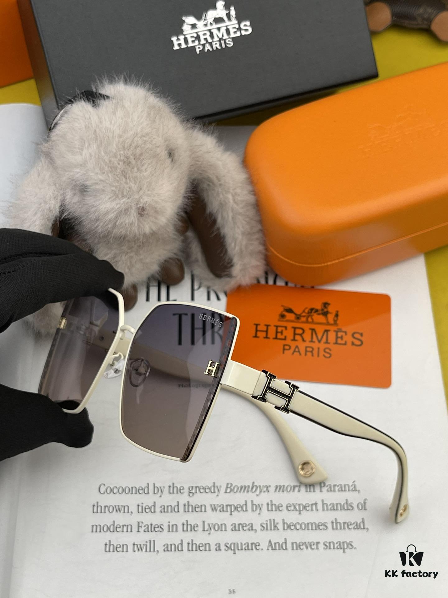 6931af05ccd8ab3d7afa3111 HERMES H3979 TR Polarized Sunglasses | Luxury Square Frame Designer Shades | Authentic High-Quality Original Release