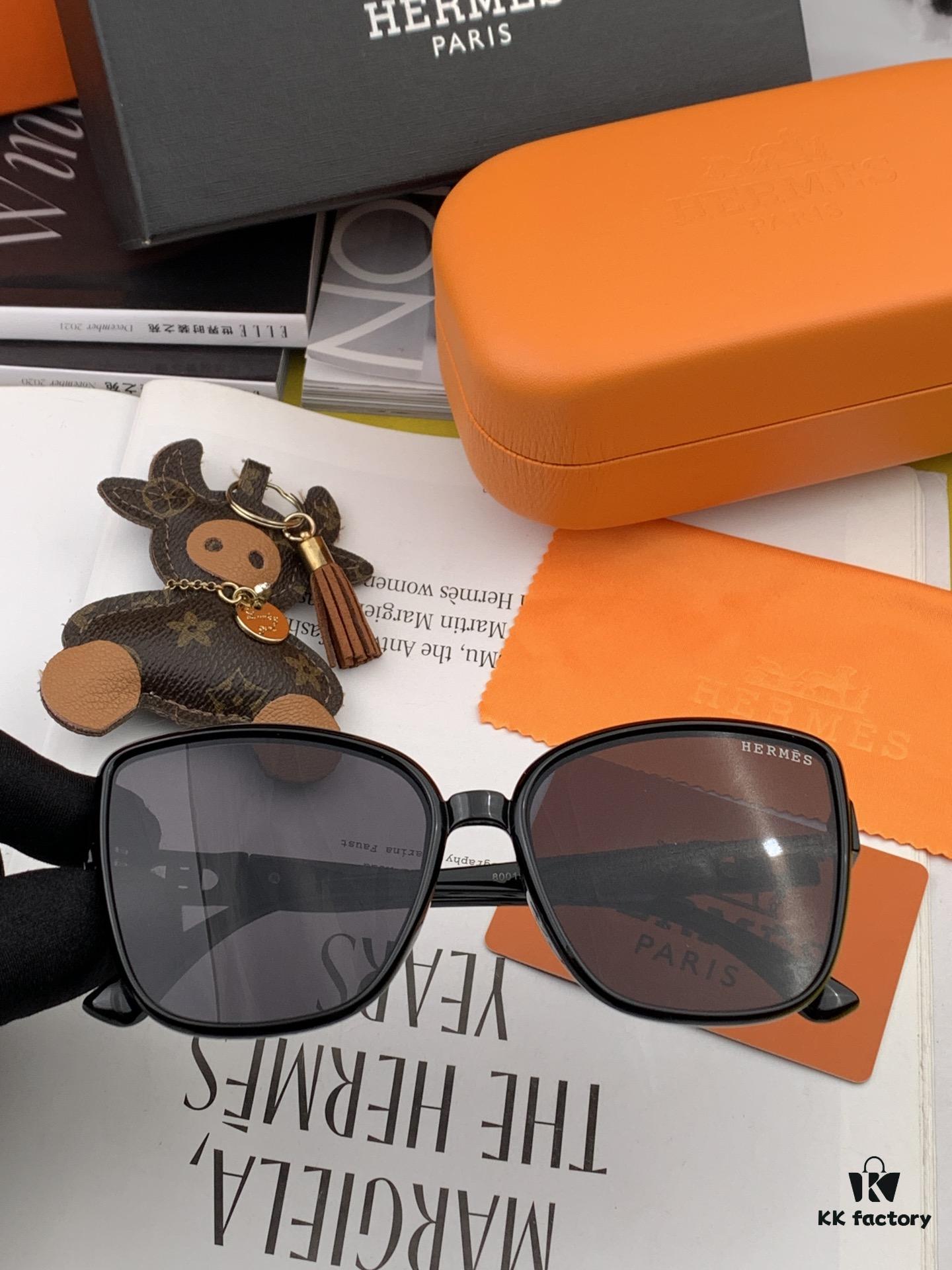 6931af05ccd8ab3d7afa3118 HERMES 2024 Spring New Arrival Original Release Famous Internet Influencer Ultra-Hot Selling Square Sunglasses Classic Luxurious Worldwide Trend High-Quality Authentic Version Model H98001
