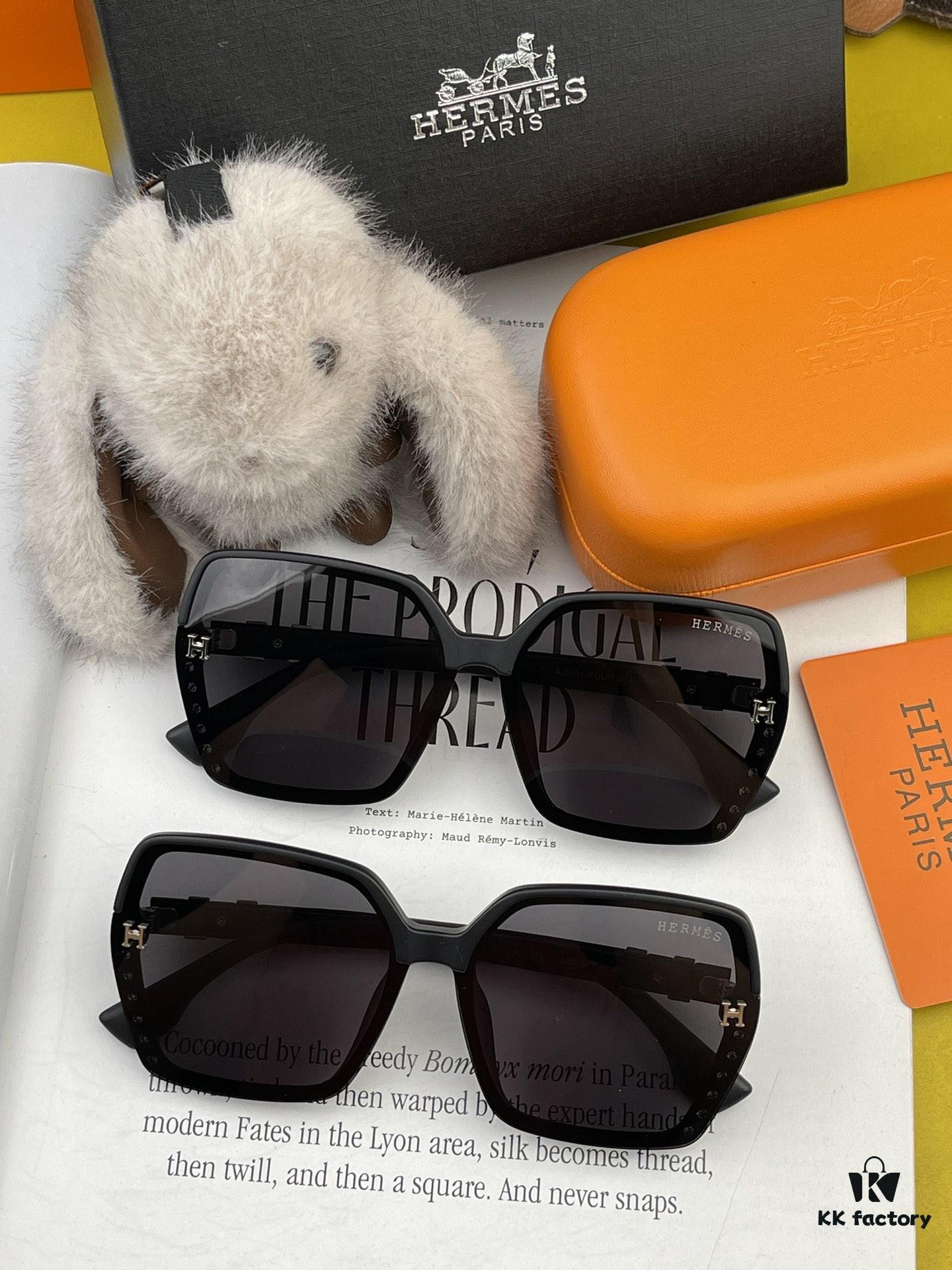 6931af0cccd8ab3d7afa3178 HERMES H4290 TR Polarized Sunglasses - Luxury Square Frame Designer Shades