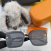 HERMES 2024 Spring New Arrival Original Release Popular Luxury Square Sunglasses H3966