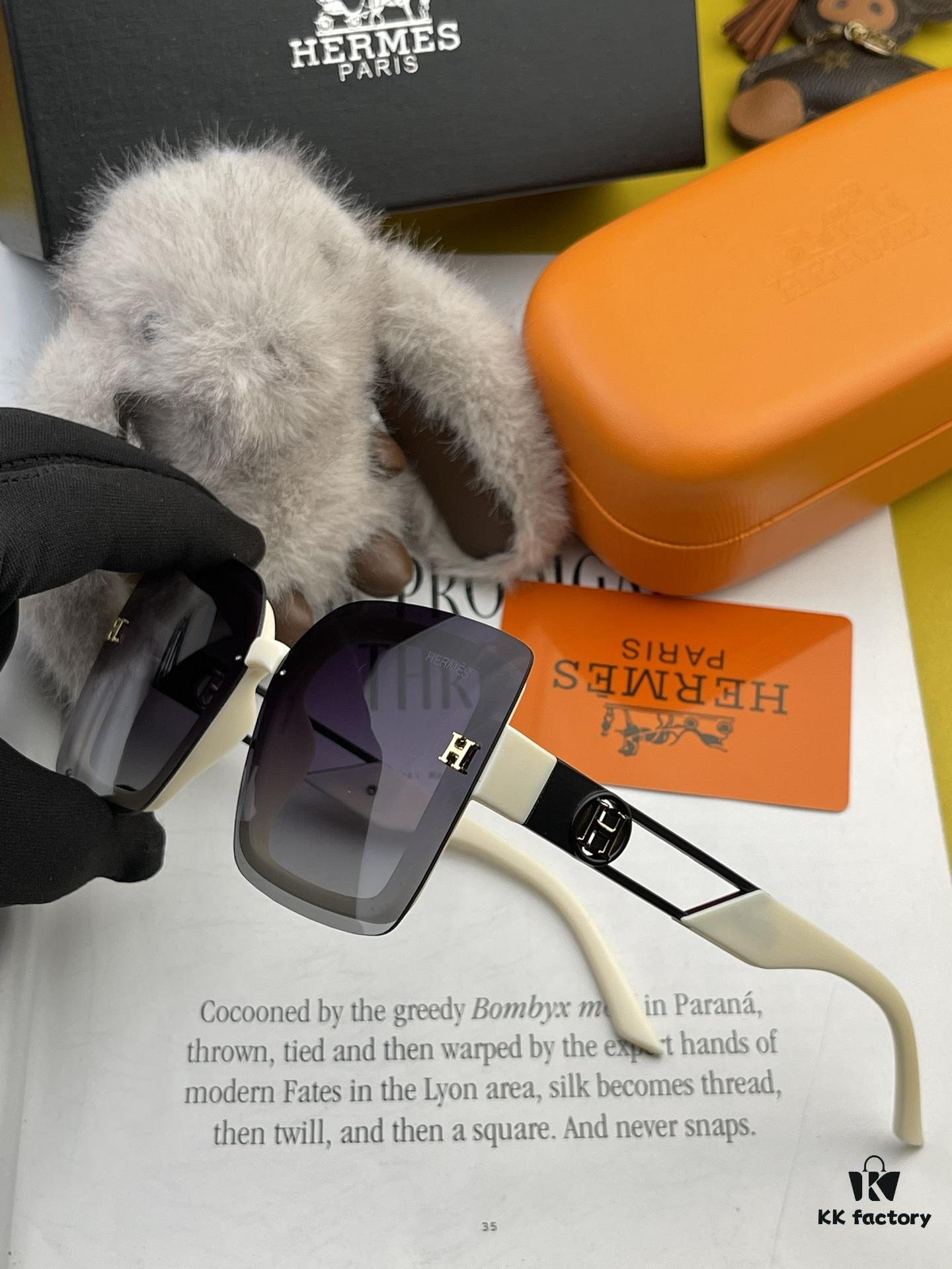 6931af0dccd8ab3d7afa3184 HERMES 2024 Spring New Arrival Original Luxury Designer Square Sunglasses H3966