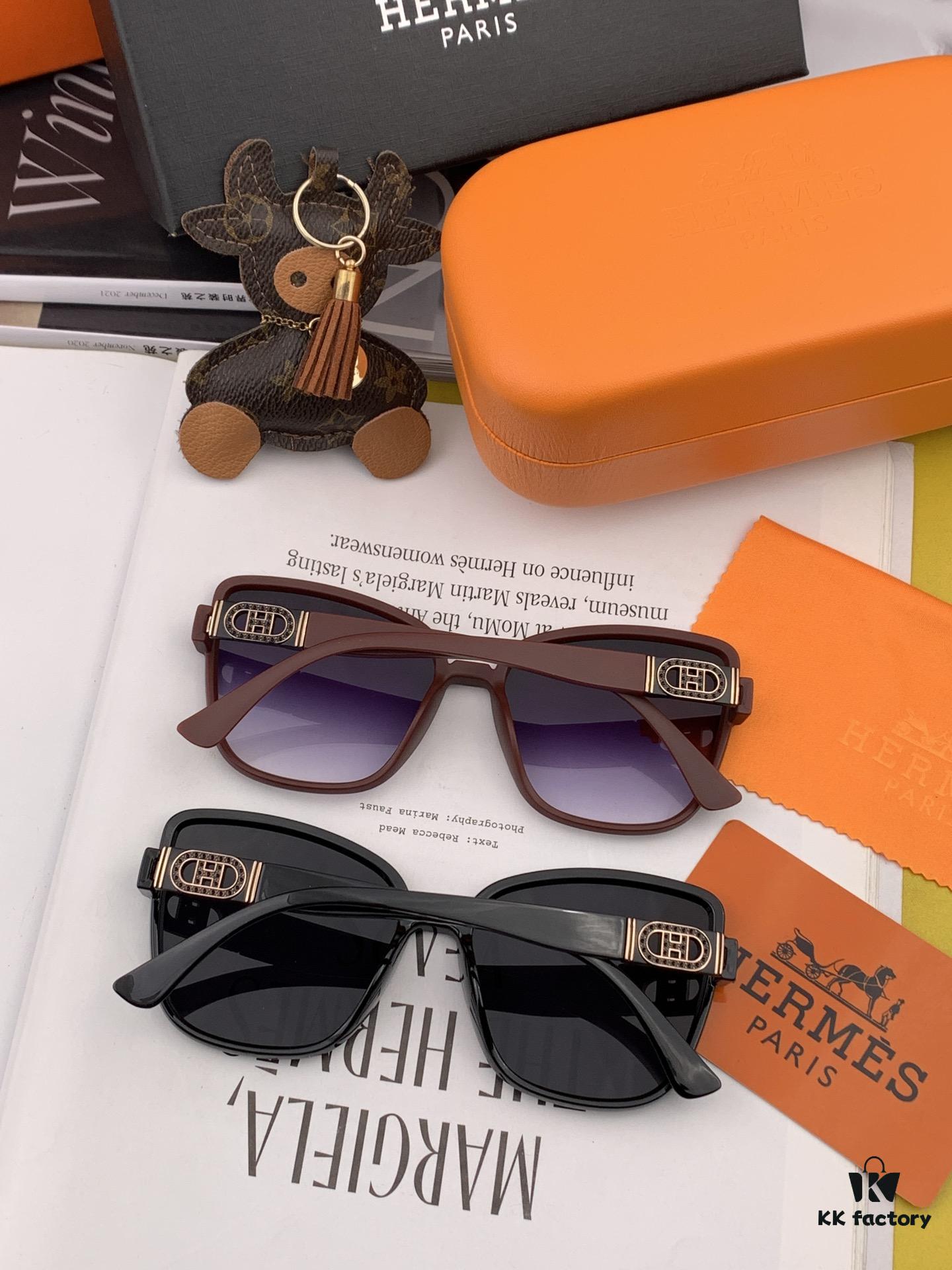 6931af11ccd8ab3d7afa31c8 HERMES 2024 Spring New Arrival Original Luxury Fashion Square Sunglasses - Iconic Designer Brand, High-Quality Authentic Eyewear with Premium Logo, Model: H98001