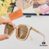 6931af12ccd8ab3d7afa31ce Hermes Fashion Sunglasses New Arrival Metal Temples High-Quality Slimming Sunglasses with H Logo, Street Snap Influencer Glasses