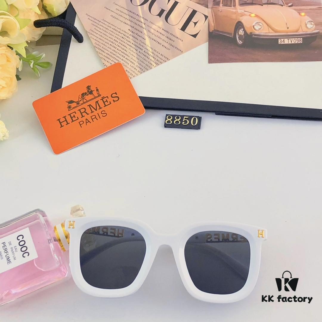 6931af12ccd8ab3d7afa31d0 Hermes Fashion Sunglasses New Arrival Metal Temples High-Quality Slimming Sunglasses with H Logo, Street Snap Influencer Glasses